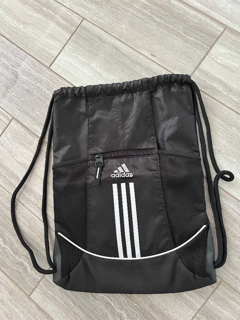 Adidas Cinchsack Backpack Black Nylon